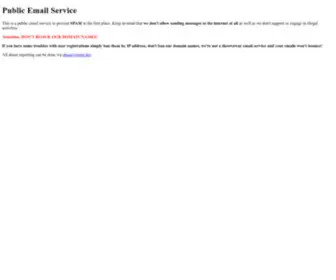 Triots.com(Public Email Service) Screenshot