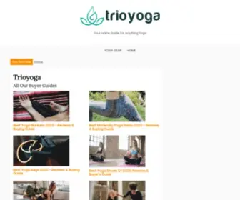 Trioyoga.com(Your Ultimate Resource for Yoga Gear) Screenshot