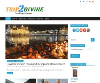 Trip2Divine.com(Travel in your budget) Screenshot