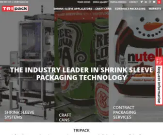 Tripack.net(Industry Leading Shrink Sleeve Machine Manufacturer) Screenshot