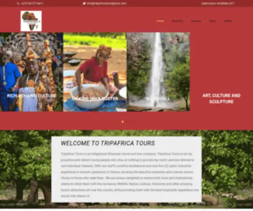 Tripafricatoursghana.com(Travel and Tours In Ghana and Beyond) Screenshot