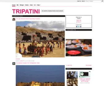 Tripatini.com(The world's smartest travel social network/group blog) Screenshot