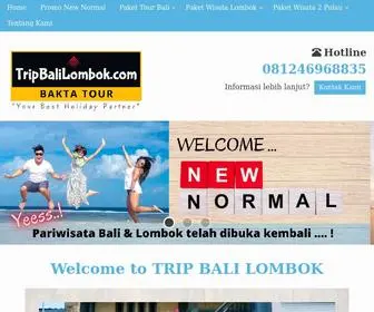 Tripbalilombok.com(Trip Bali Lombok Murah) Screenshot