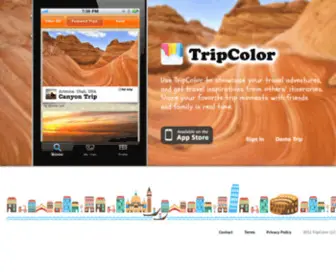 Tripcolor.com(Capture your adventures on mobile even without network) Screenshot