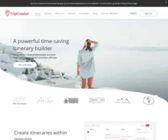 Tripcreator.com(Itinerary Creation Platform) Screenshot