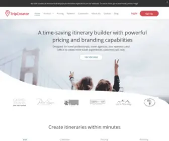 Tripcreator.io(Itinerary Creation Platform) Screenshot
