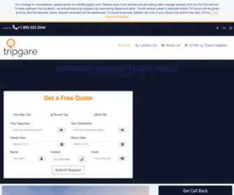 Tripgare.com(Cheap flights to India) Screenshot