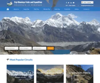 Triphimalaya.com(Trip Himalaya Treks & Expedition operates) Screenshot