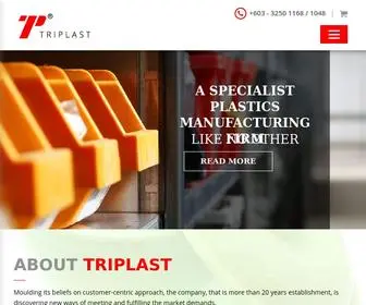 Triplast.com(Plastics Specialist Manufacturing Firm) Screenshot