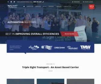 Triple8.ca(Triple Eight Transport) Screenshot