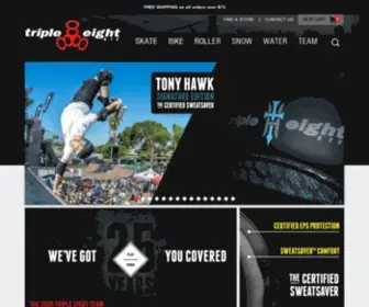 Triple8.com(Triple 8) Screenshot