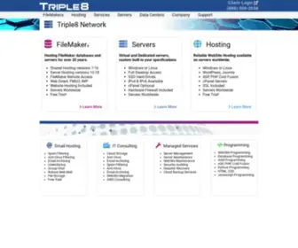 Triple8.net(FileMaker Hosting) Screenshot