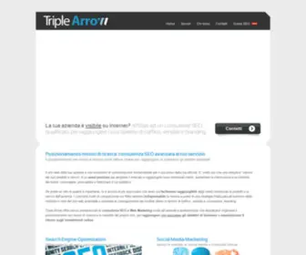 Triplearrow.it(Posizionamento motori di ricerca) Screenshot