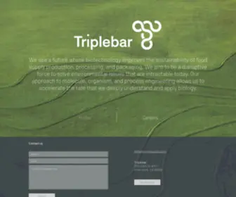 Triplebarbio.com(Biotechnology) Screenshot