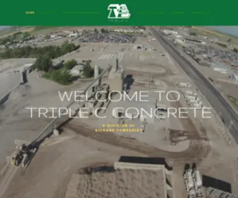 Triplecconcrete.com(Triple C Concrete) Screenshot