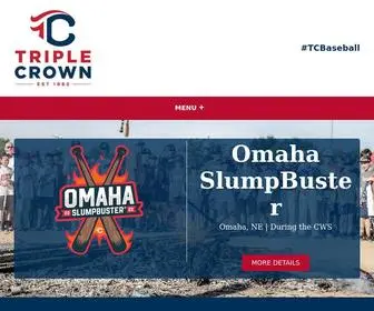 Triplecrownbaseball.com(Triple Crown Baseball) Screenshot