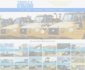 Tripleeequip.com(Equipment you can trust) Screenshot