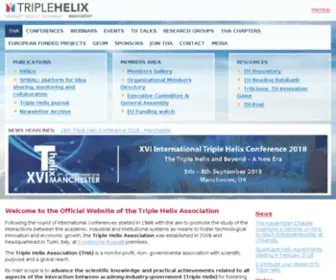 Triplehelixassociation.org(The Official Website of the Triple Helix Association) Screenshot
