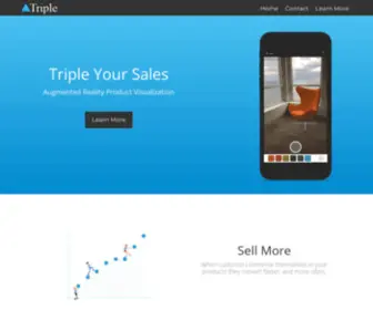 Triple.io(Custom augmented reality apps for retailers) Screenshot