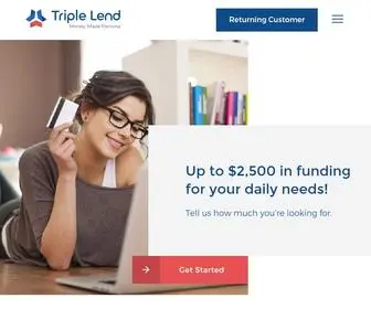 Triplelend.com(Receive up to $2) Screenshot