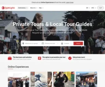 Triplelights.com(Travel with a Professional Guide) Screenshot
