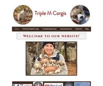 Triplemcorgis.com(Triple M Corgis) Screenshot