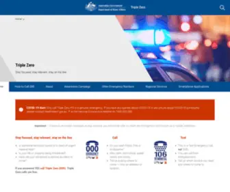 Triplezero.gov.au(Triple Zero) Screenshot