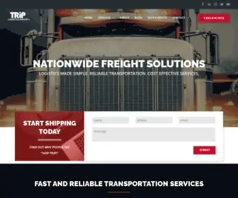 Triplg.com(Nationwide Freight Supply Chain Shipping Solutions) Screenshot