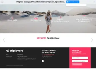 Triplovers.lt(Atostogos Kelion) Screenshot