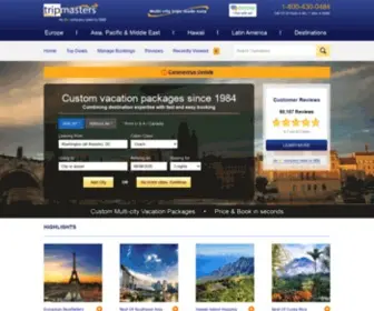 Tripmasters.com(Vacation Packages) Screenshot