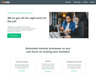 Tripninja.co(Designed for flight centric agencies) Screenshot