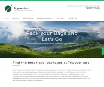 Tripoventure.com(Buy Your Best customised Holiday Packages) Screenshot