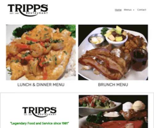 Trippsrestaurants.com(Tripps Restaurant) Screenshot