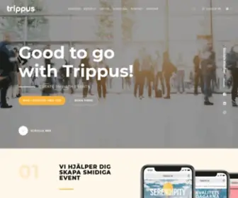 Trippus.se(Hjälper dig skapa virtuella och fysiska event) Screenshot
