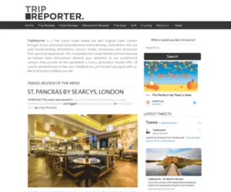 Tripreporter.co.uk(Travel reviews by professional travel writers) Screenshot