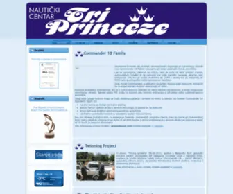 Triprinceze.com(Nautički Centar) Screenshot