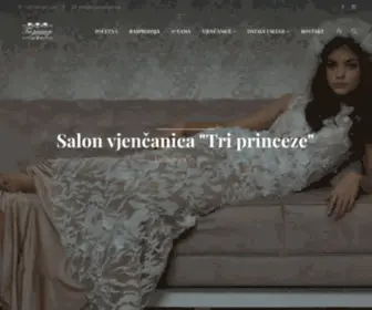 Triprinceze.net(Salon vjenčanica) Screenshot