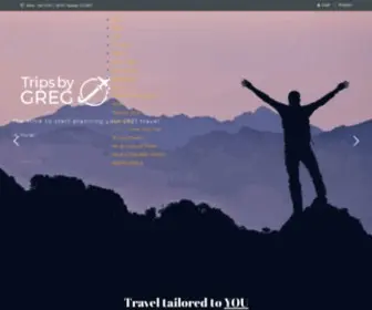 Tripsbygreg.com(Your stop for Tailored Travel) Screenshot