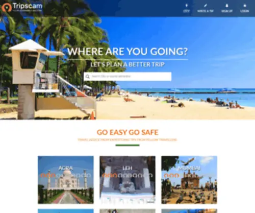 Tripscam.com(Trusted travel agents) Screenshot