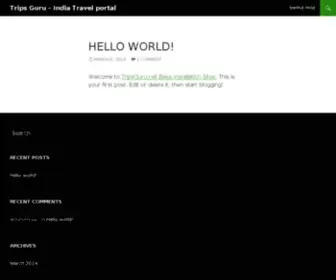Tripsguru.com(India travel) Screenshot