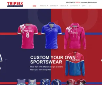 Tripsixcustomsportswear.com(Custom Jerseys) Screenshot