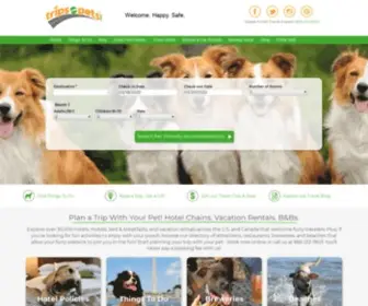 Tripswithpets.com(Top Pet Friendly Hotels Across the US & Canada) Screenshot