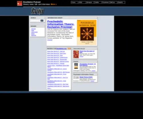 Tripzine.com(Psychedelic News & Culture @) Screenshot