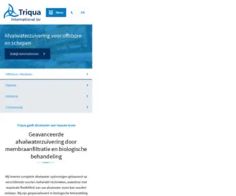 Triqua.nl(Specialist in afvalwater oplossingen) Screenshot