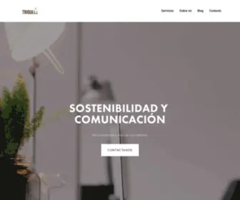 Triquels.com(Consultora de sostenibilidad y comunicación) Screenshot