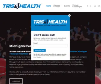 Tris4Health.com(Michigan's Premier Endurance Events) Screenshot