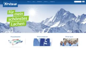 Trisa.ch(Schweizer Zahnbürsten Produzent) Screenshot