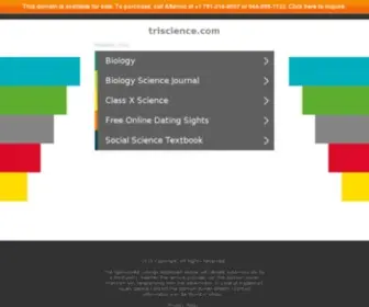 Triscience.com(Natural sciences) Screenshot