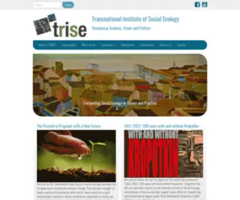 Trise.org(Transnational Institute of Social Ecology) Screenshot