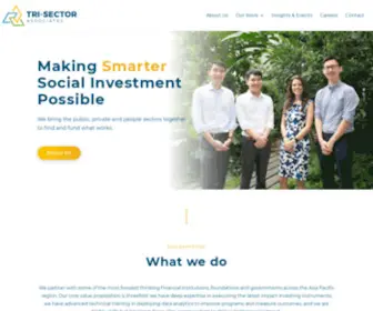 Trisector.org(Making Smarter Social Investment Possible) Screenshot